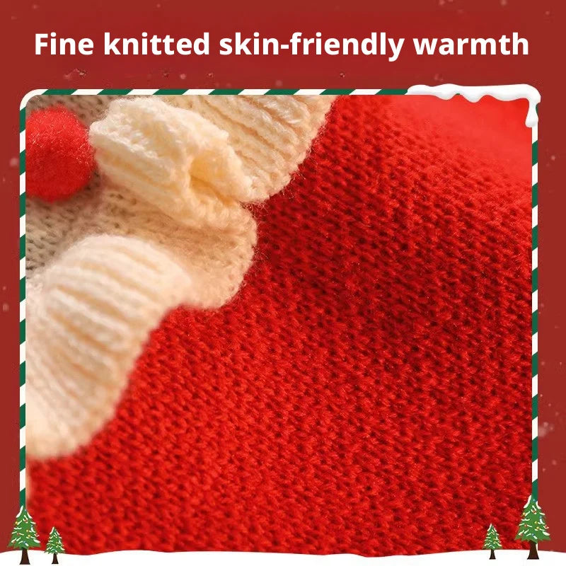 Cute Santa Claus Pet Sweater for Cats & Dogs – Cozy Christmas Outfit for Winter Fun