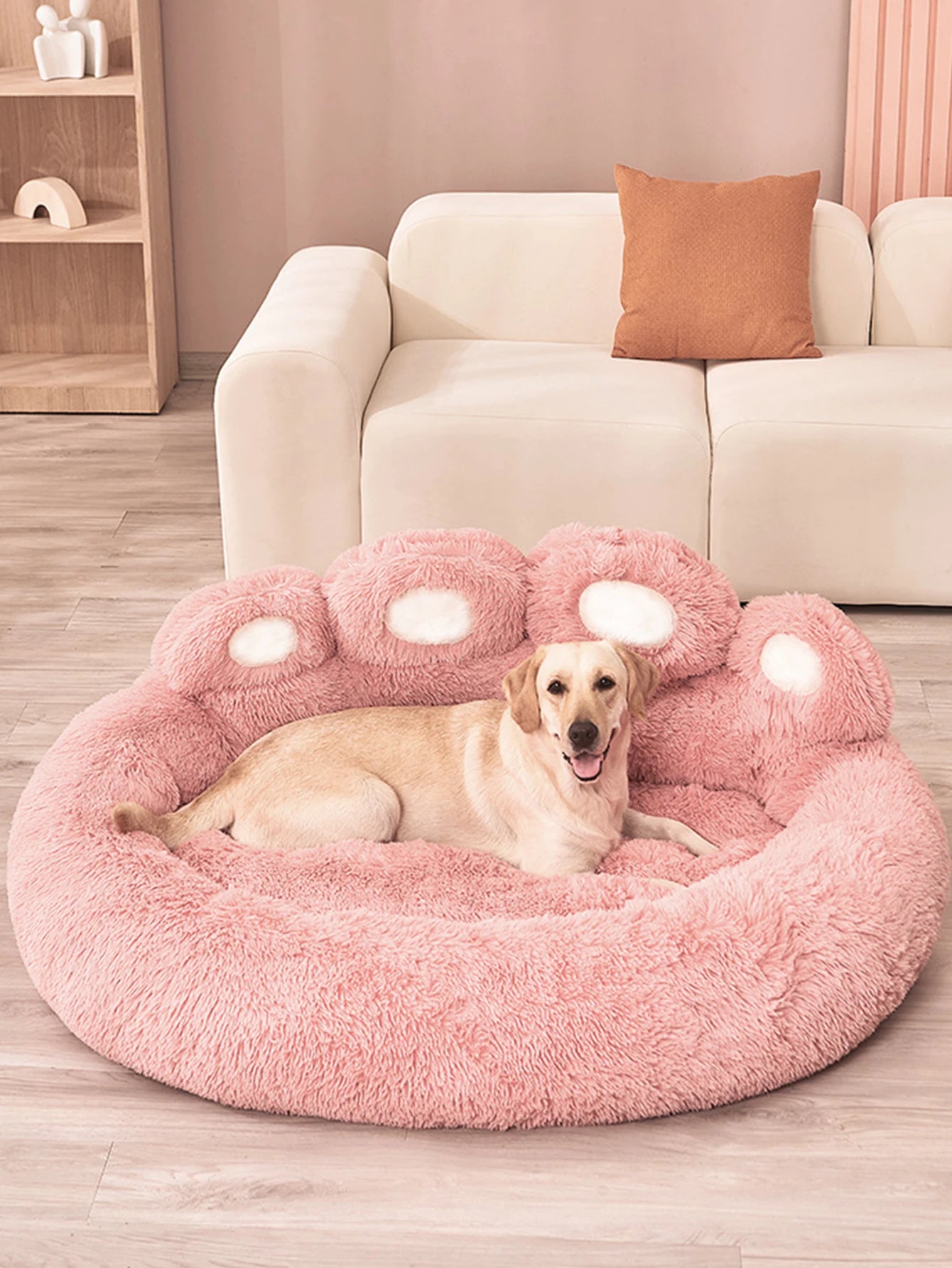 Fluffy Plush Dog & Cat Bed – Soft Kennel Cushion, Washable Pet Sofa Mat