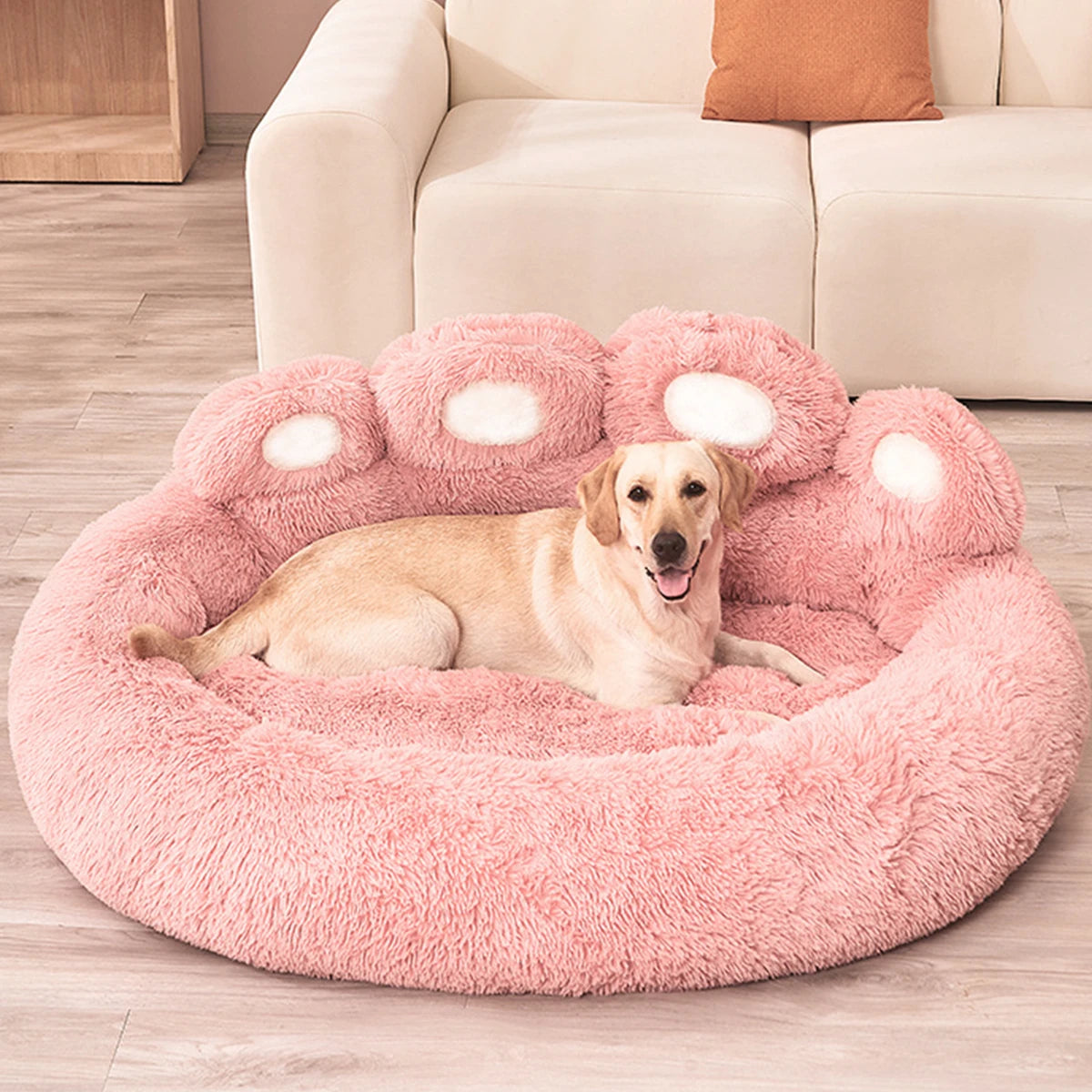 Fluffy Plush Dog & Cat Bed – Soft Kennel Cushion, Washable Pet Sofa Mat