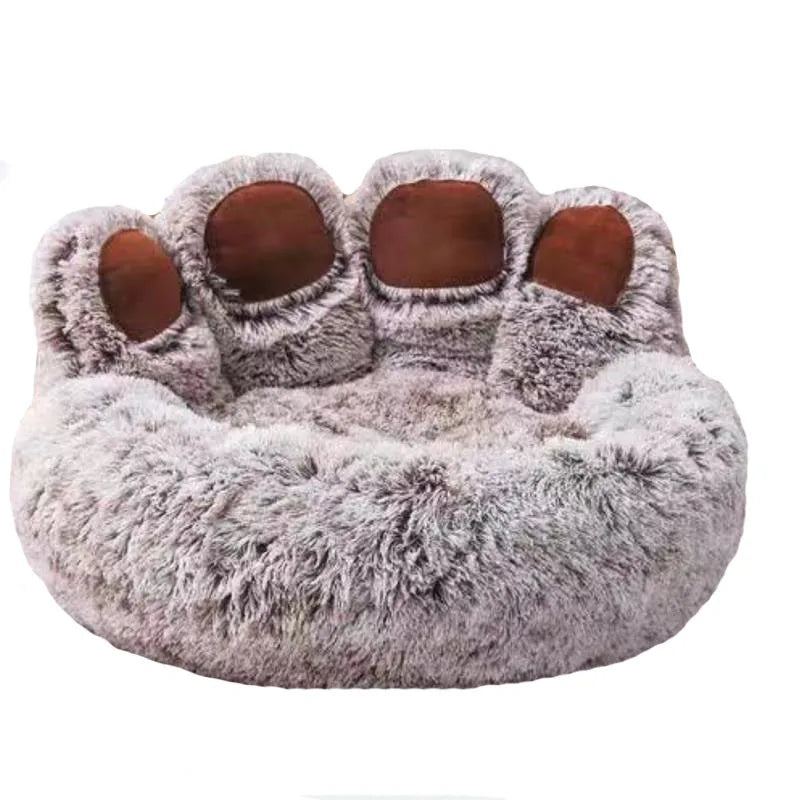 Fluffy Plush Dog & Cat Bed – Soft Kennel Cushion, Washable Pet Sofa Mat