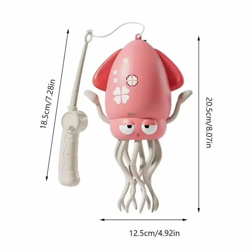 Cat Interactive Dancing Octopus Toy Rechargeable Smart Pet Electronic Toys Dog Automatic Obstacle Avoidance Cat Dog Training