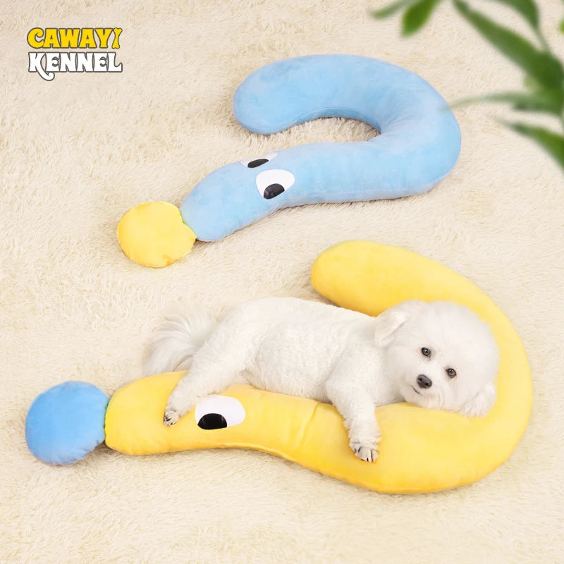 Cute Question mark, Soft & Supportive Pet Pillow Bed – Ultimate Comfort for Peaceful Sleep